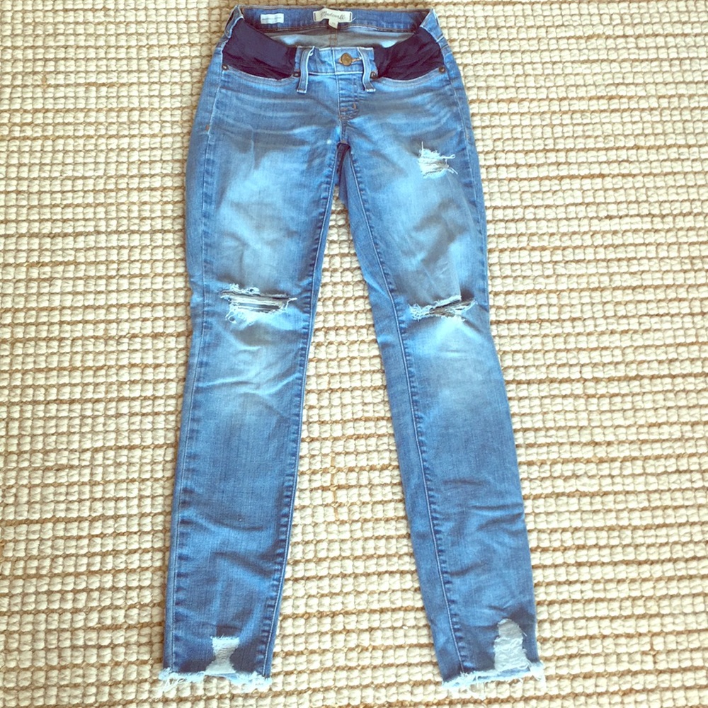 Madewell Maternity Distressed Jeans Inset Panel